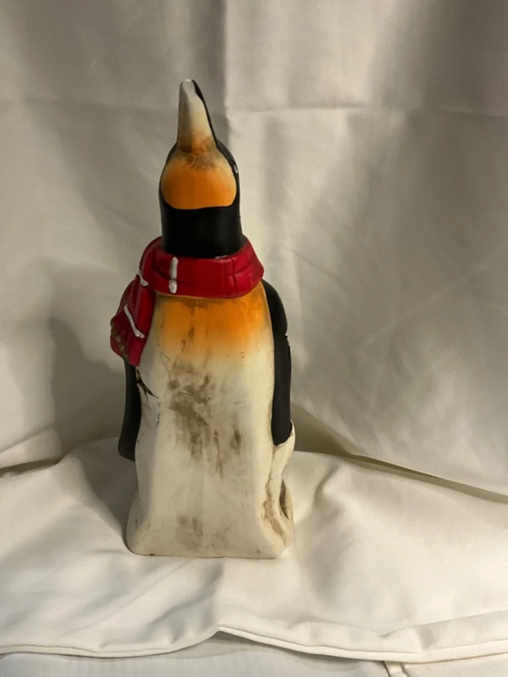 Vintage-Style Ceramic Penguin Holiday Luminary Figurines - Set of 2
